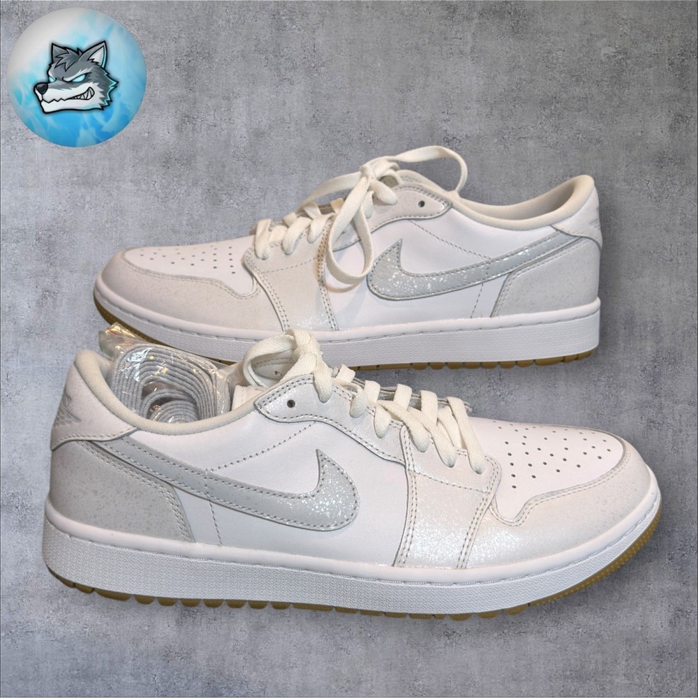 Nike Air Jordan 1 Low G Spikeless Golf DD9315-111 White / Gum Men's Size 14 - Picture 2 of 5